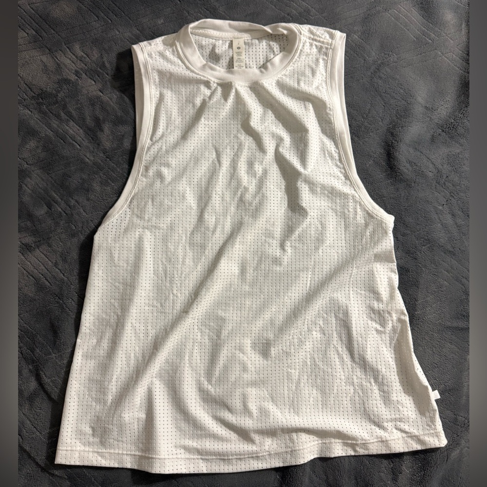 Lululemon All Yours Mesh Tank Top White